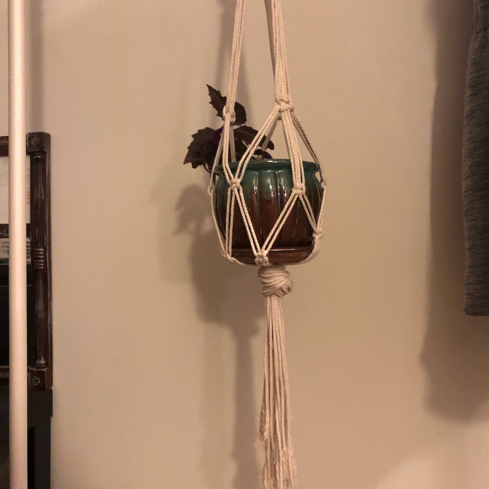 Handmade Macrame Hanging Planter 🌱